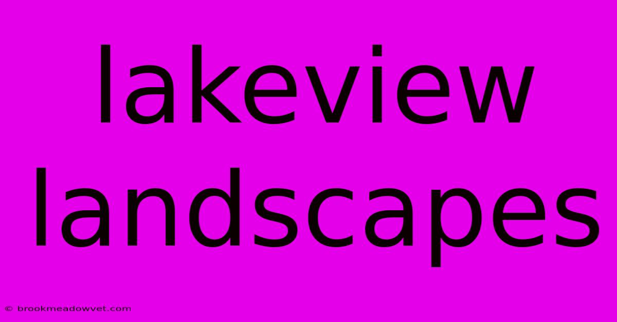 Lakeview Landscapes