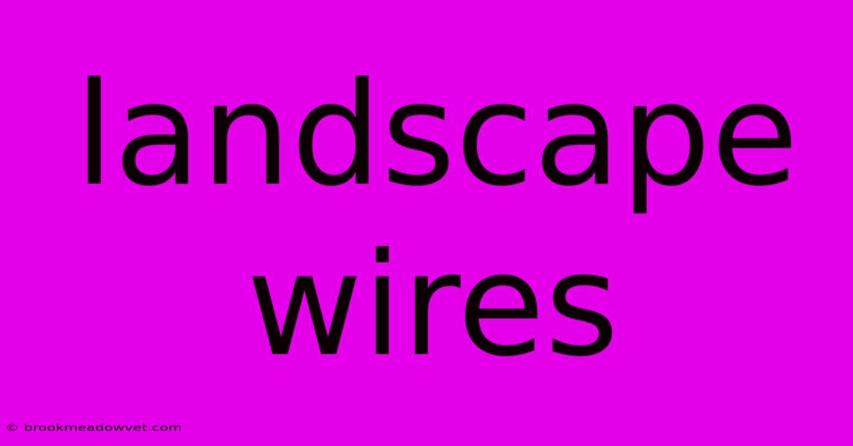 Landscape Wires