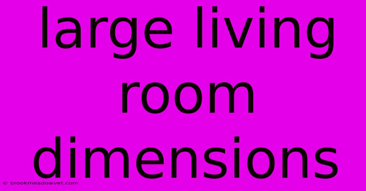 Large Living Room Dimensions