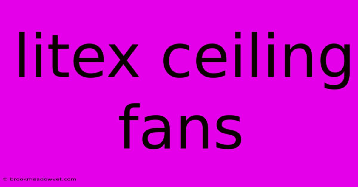 Litex Ceiling Fans