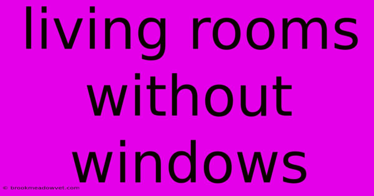 Living Rooms Without Windows