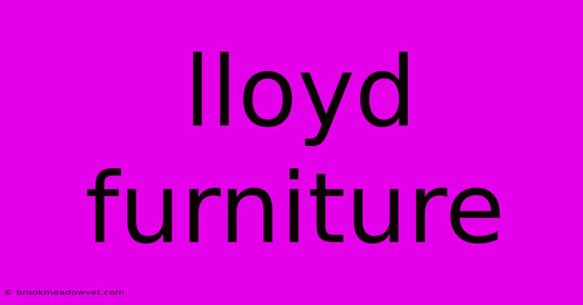 Lloyd Furniture