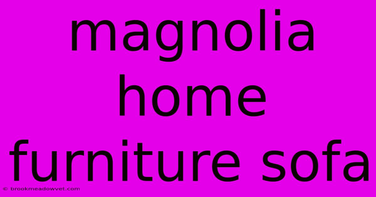 Magnolia Home Furniture Sofa