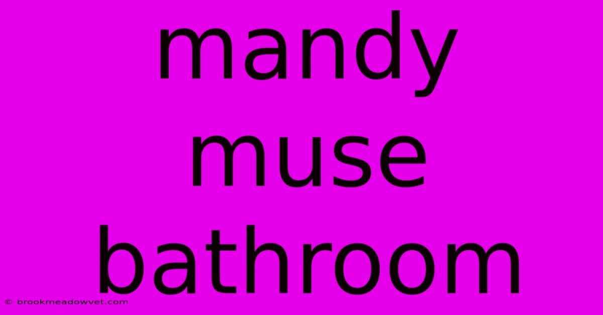 Mandy Muse Bathroom