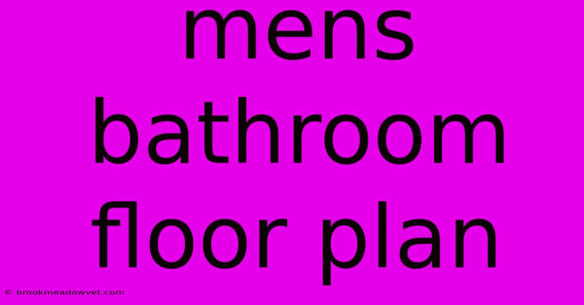 Mens Bathroom Floor Plan