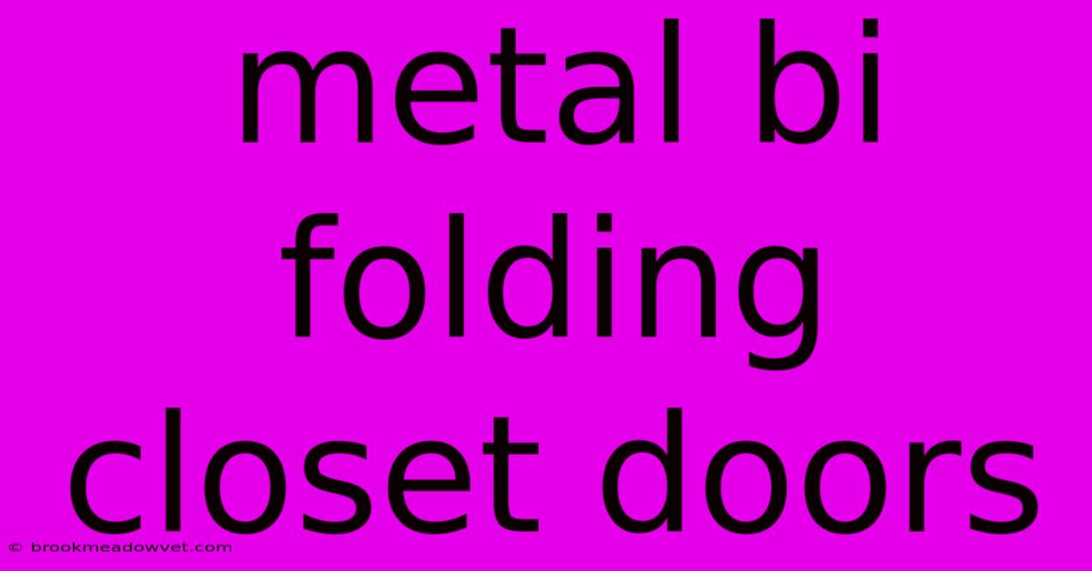 Metal Bi Folding Closet Doors