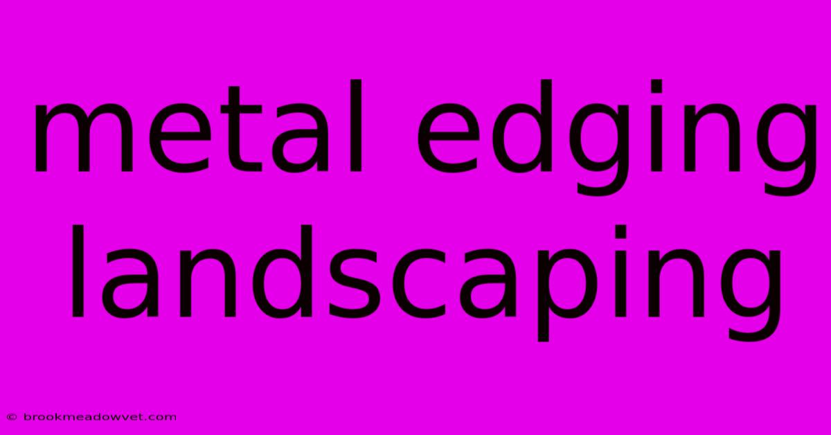 Metal Edging Landscaping