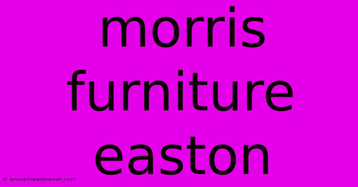 Morris Furniture Easton