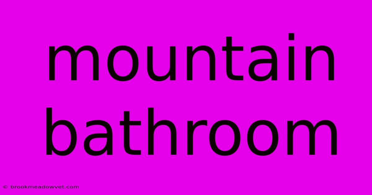 Mountain Bathroom