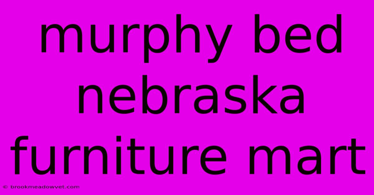 Murphy Bed Nebraska Furniture Mart