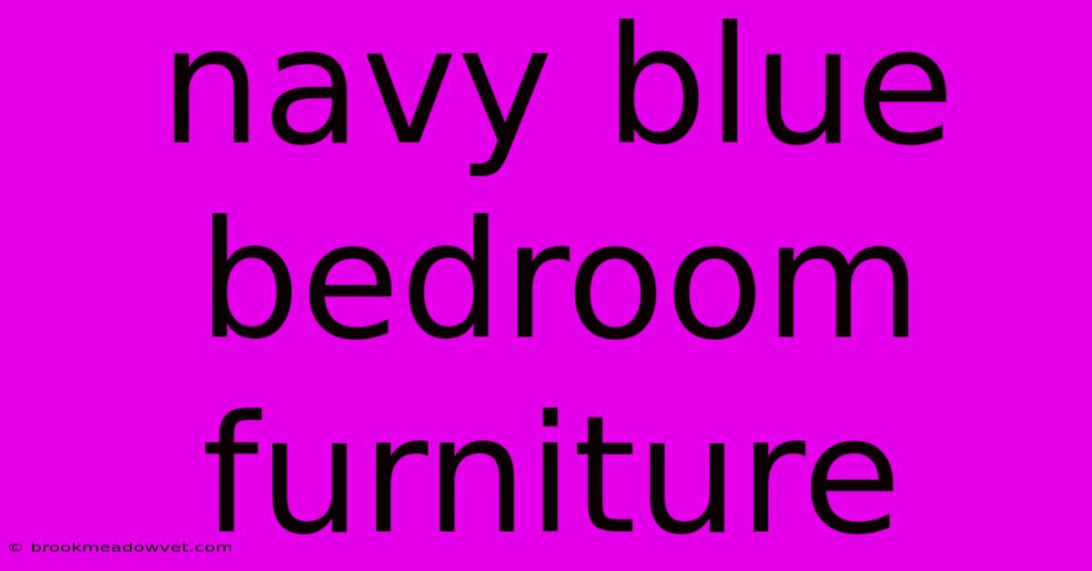 Navy Blue Bedroom Furniture