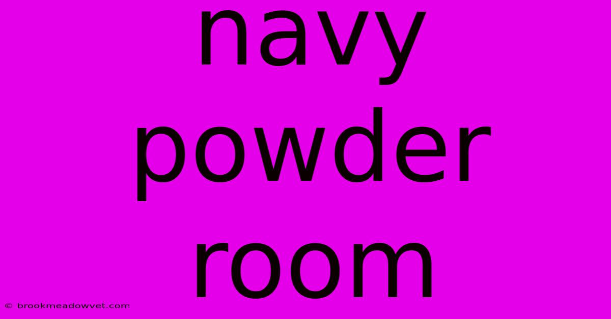 Navy Powder Room