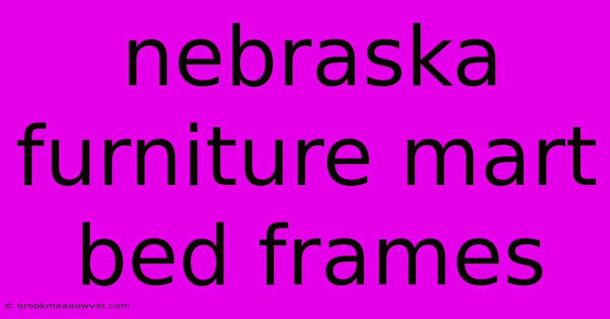 Nebraska Furniture Mart Bed Frames