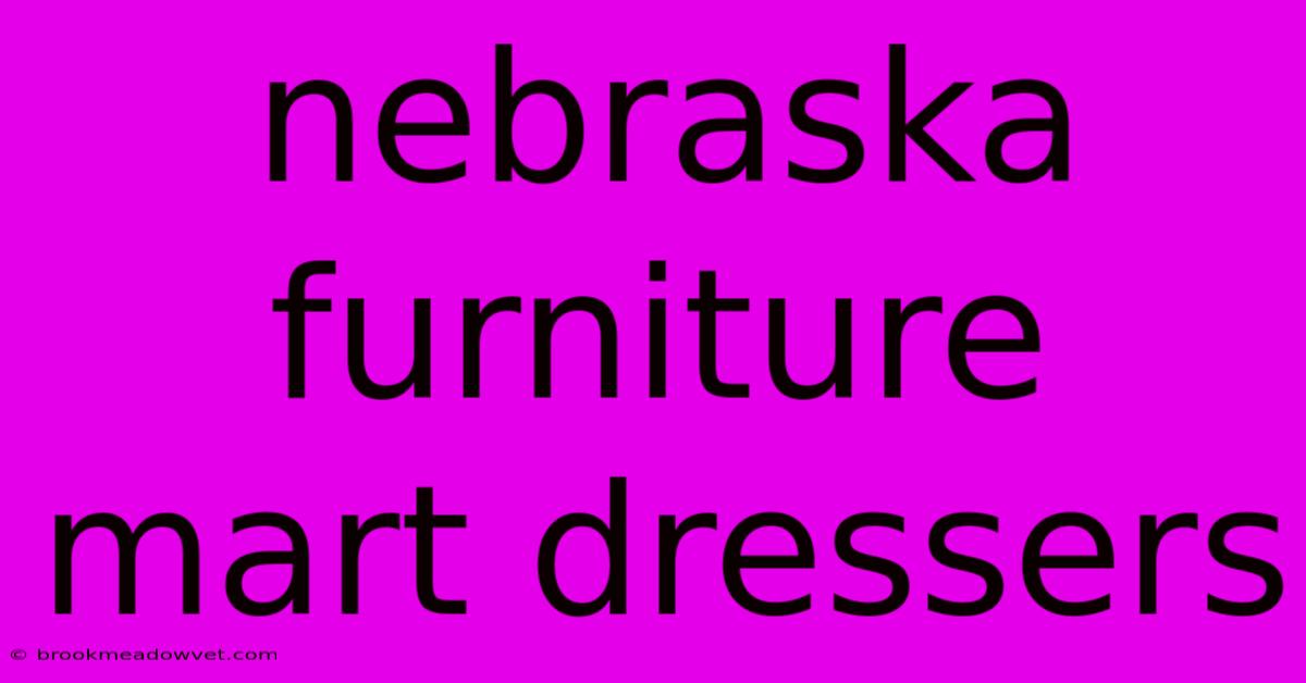 Nebraska Furniture Mart Dressers