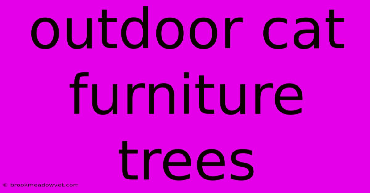 Outdoor Cat Furniture Trees