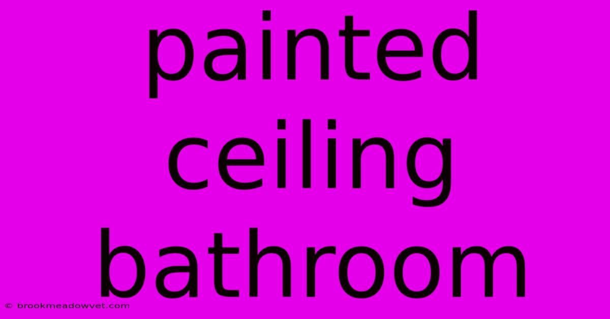 Painted Ceiling Bathroom