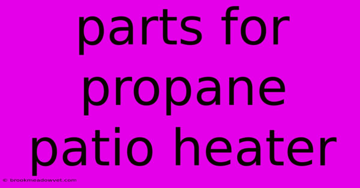 Parts For Propane Patio Heater