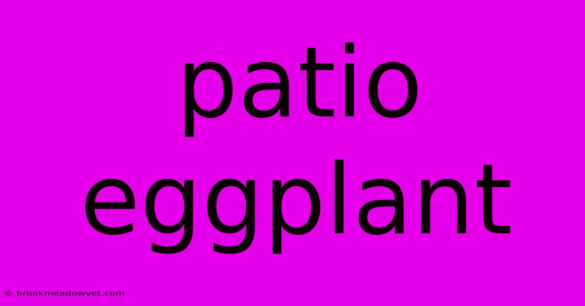 Patio Eggplant