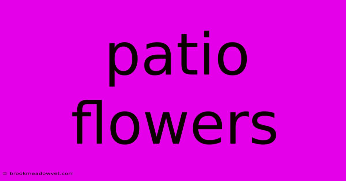 Patio Flowers