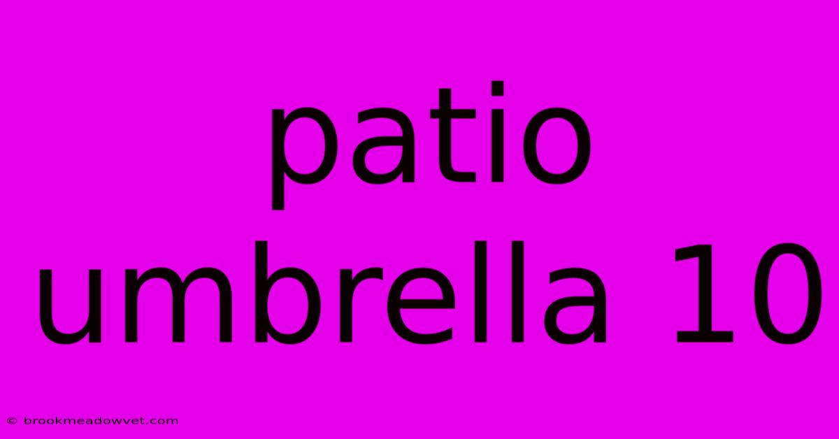 Patio Umbrella 10