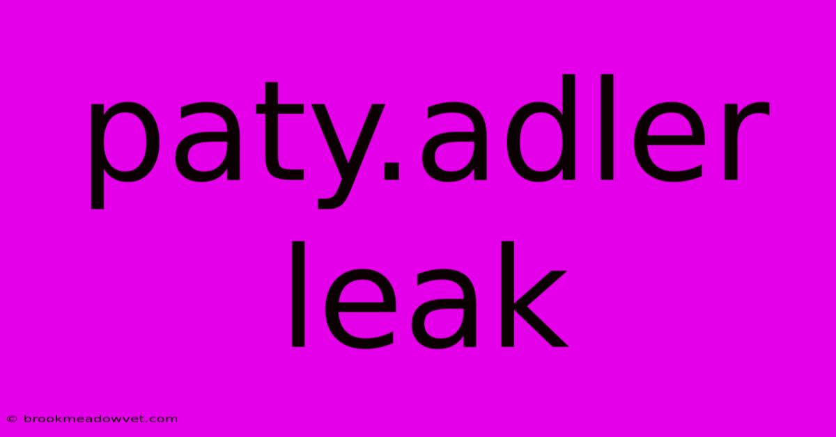 Paty.adler Leak