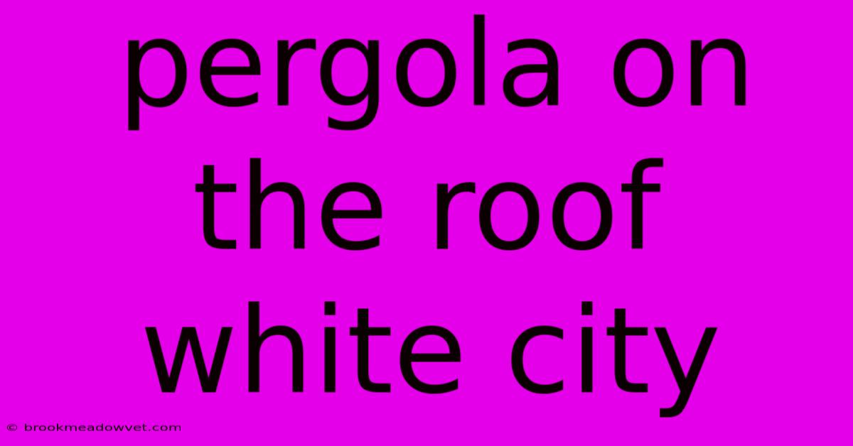 Pergola On The Roof White City