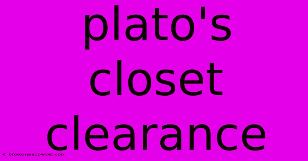 Plato's Closet Clearance