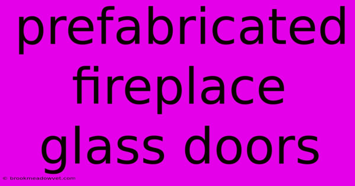 Prefabricated Fireplace Glass Doors