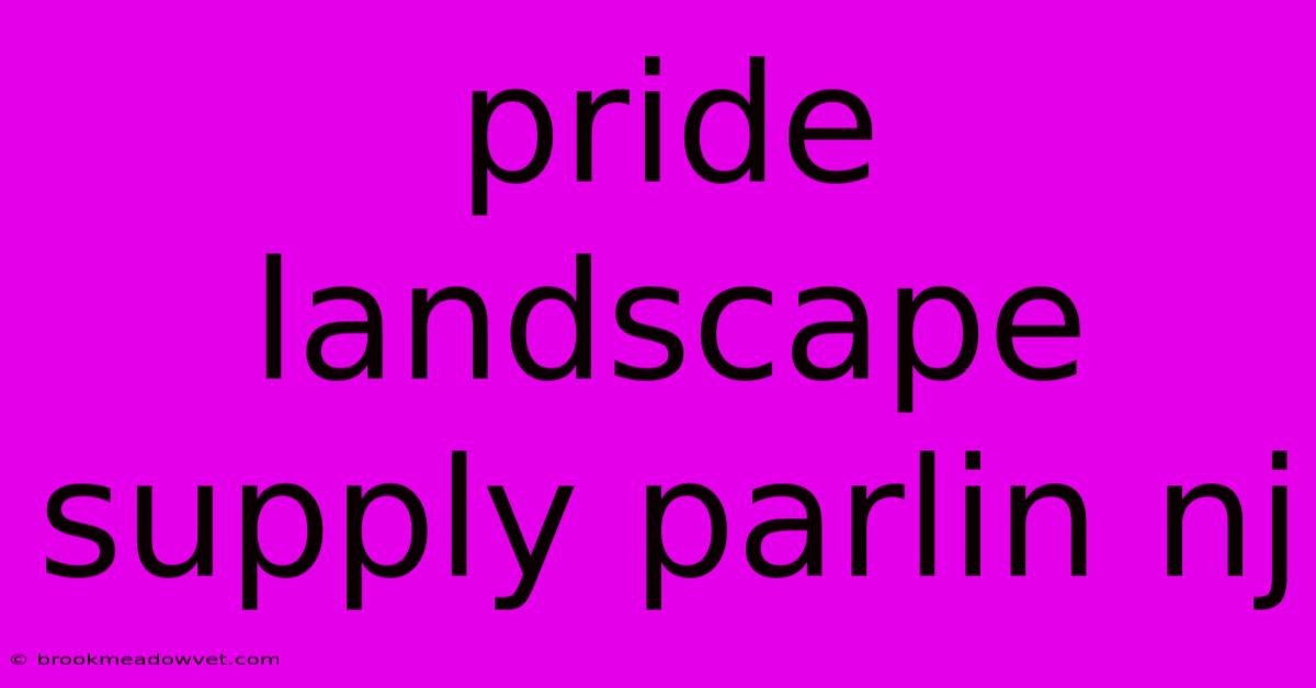 Pride Landscape Supply Parlin Nj