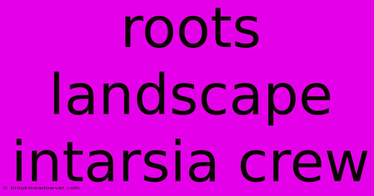 Roots Landscape Intarsia Crew