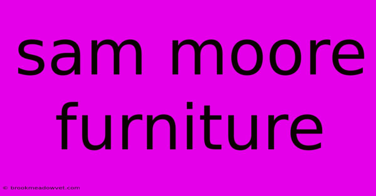 Sam Moore Furniture