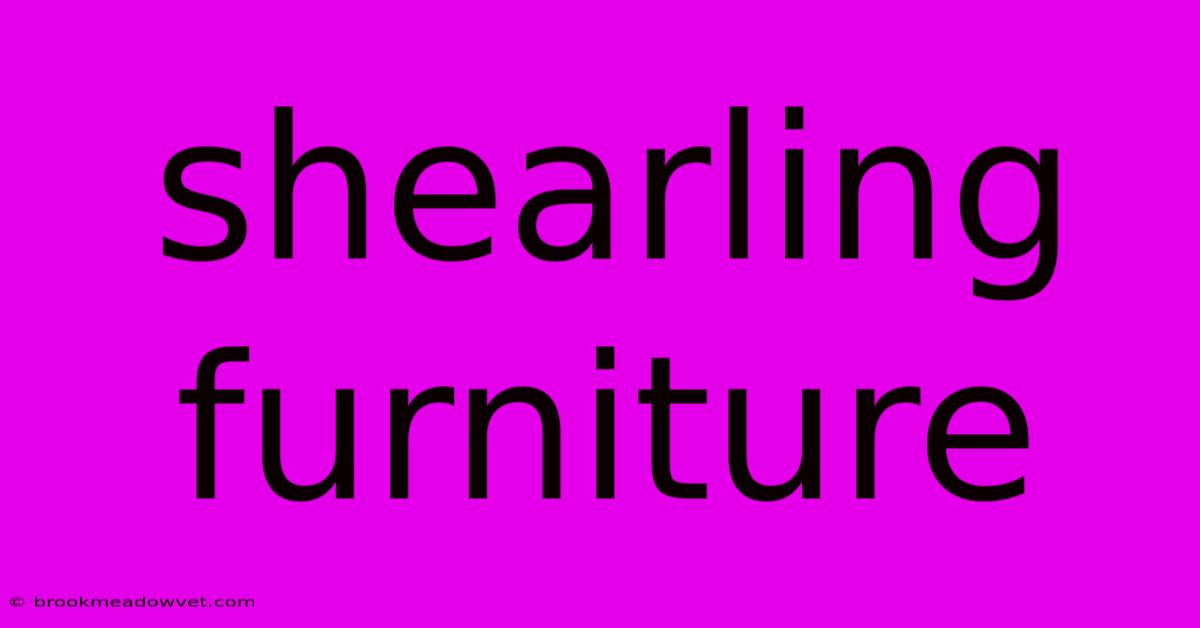 Shearling Furniture