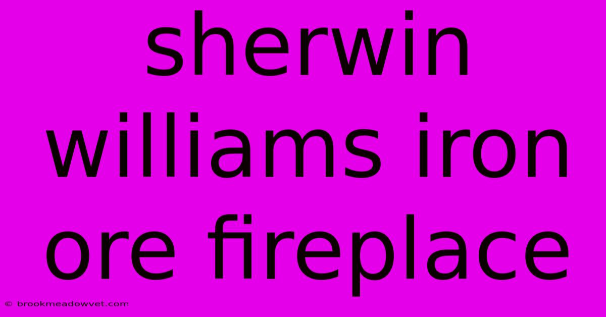 Sherwin Williams Iron Ore Fireplace