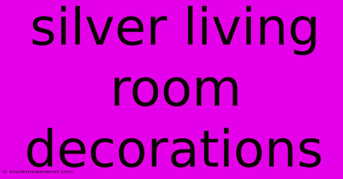 Silver Living Room Decorations