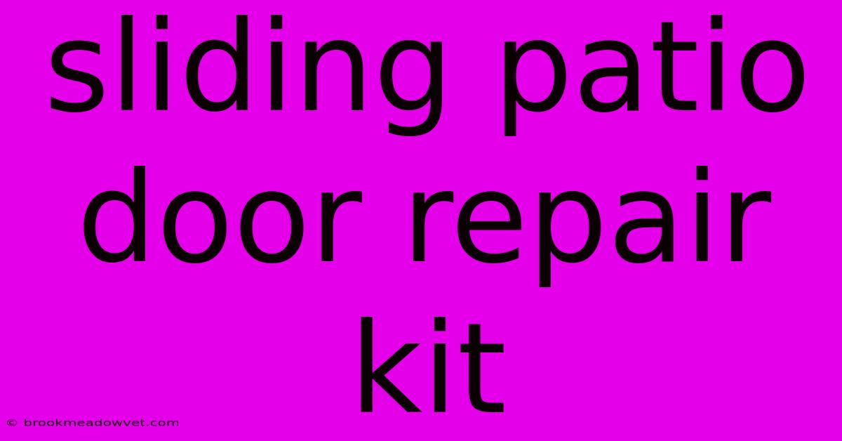 Sliding Patio Door Repair Kit