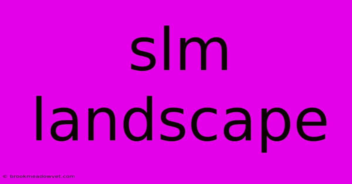 Slm Landscape