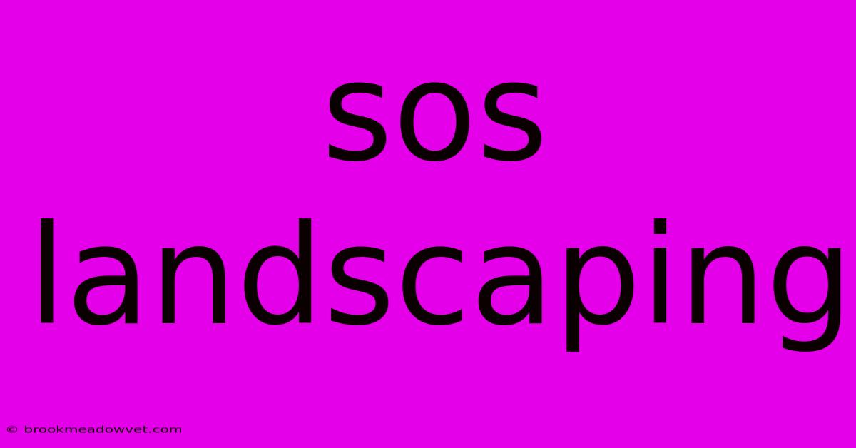 Sos Landscaping