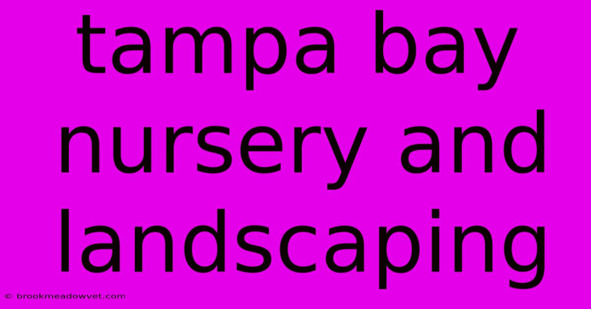 Tampa Bay Nursery And Landscaping