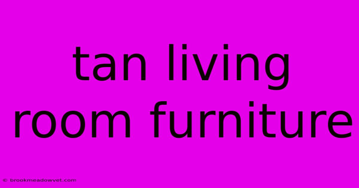 Tan Living Room Furniture