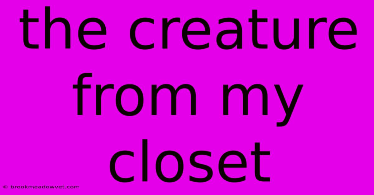 The Creature From My Closet