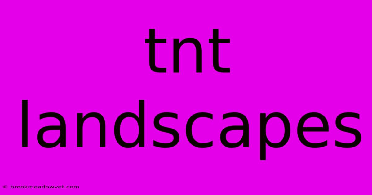 Tnt Landscapes