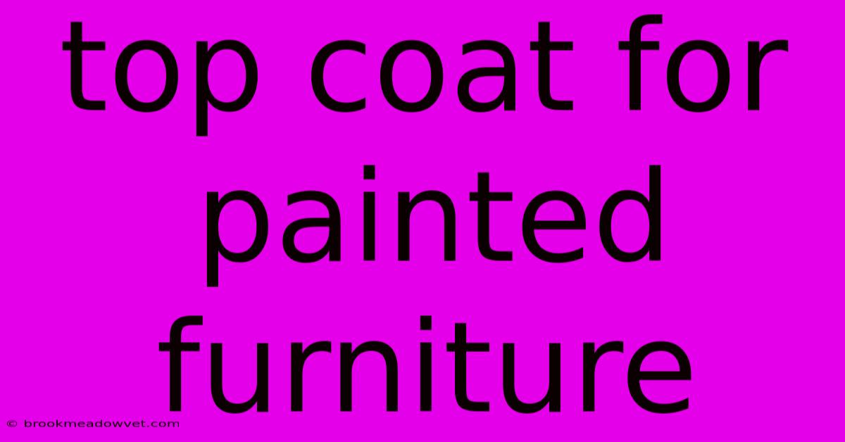 Top Coat For Painted Furniture