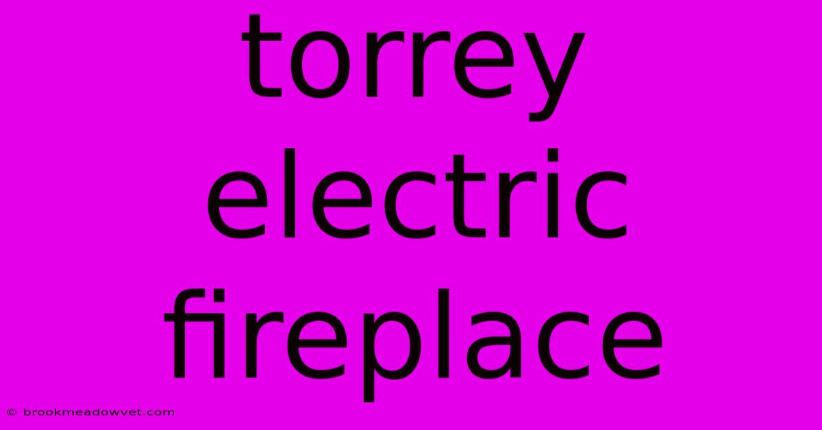 Torrey Electric Fireplace