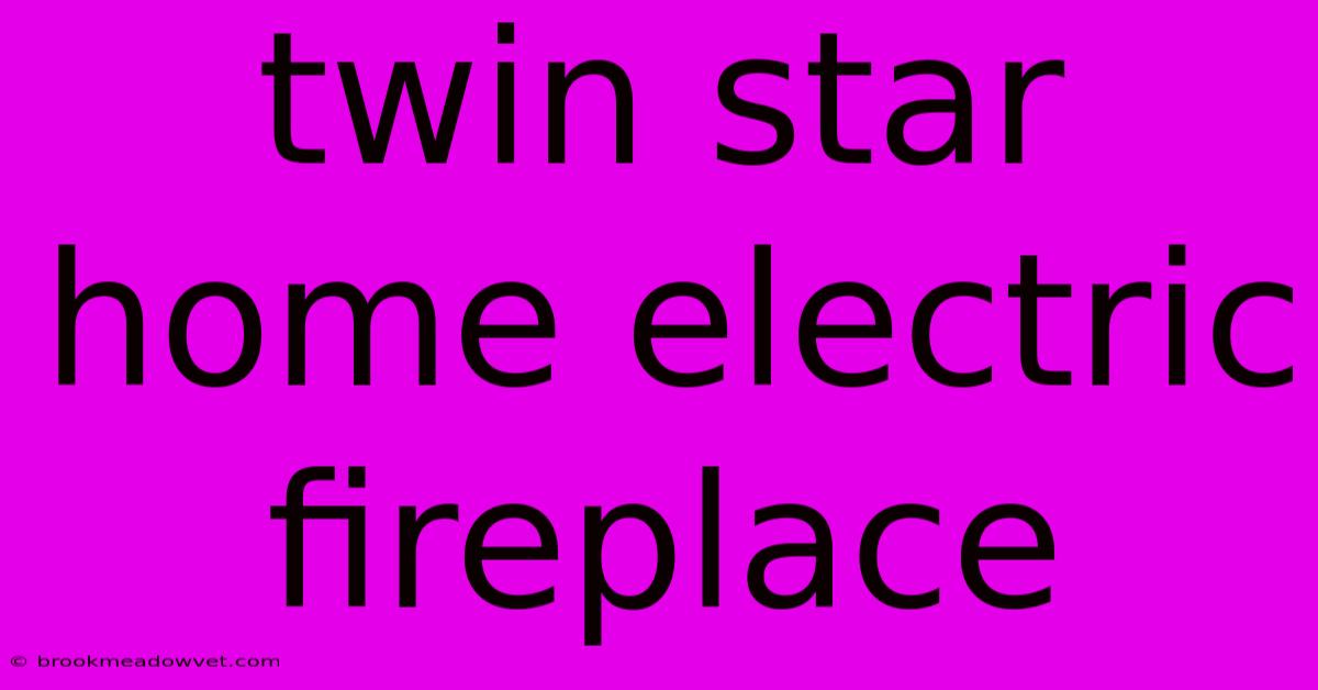 Twin Star Home Electric Fireplace