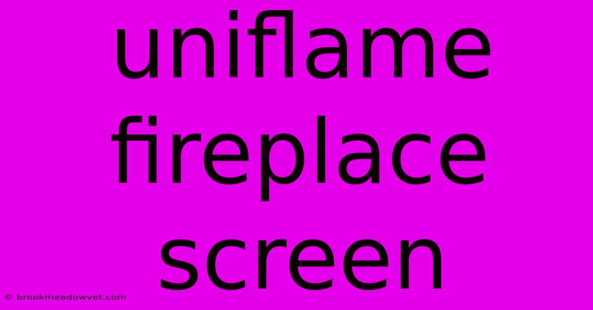 Uniflame Fireplace Screen