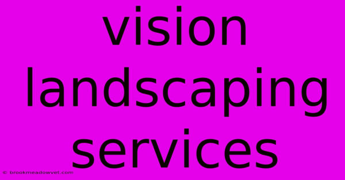 Vision Landscaping Services