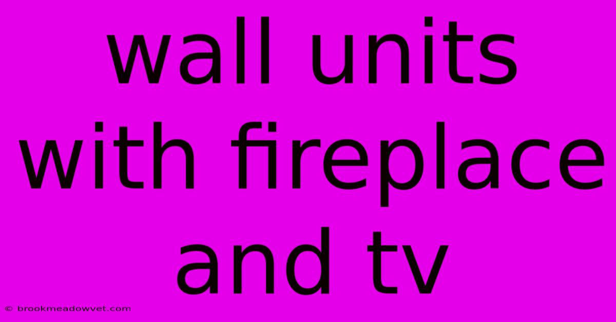 Wall Units With Fireplace And Tv