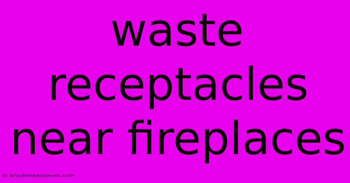 Waste Receptacles Near Fireplaces