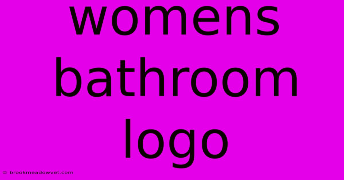 Womens Bathroom Logo