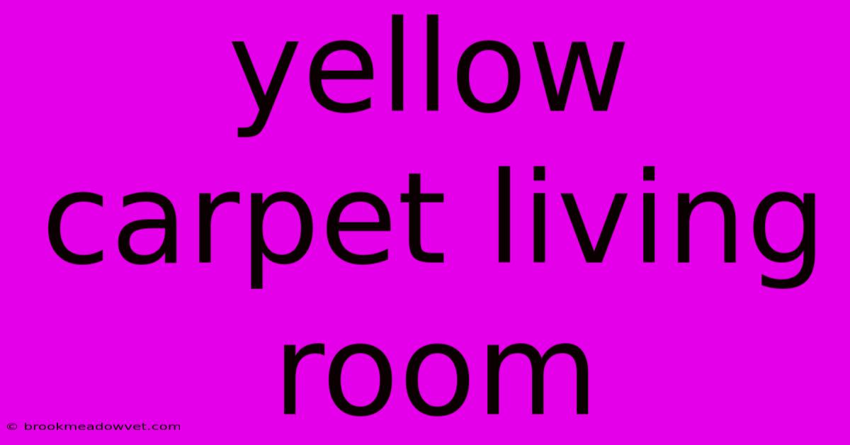 Yellow Carpet Living Room